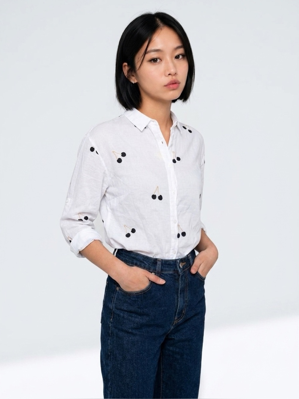 NORDSTROM, Blackcherry Blouse